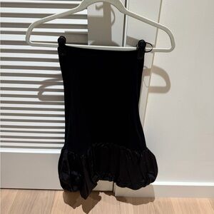 Edikted Black Mini Dress with Ruffled Hem